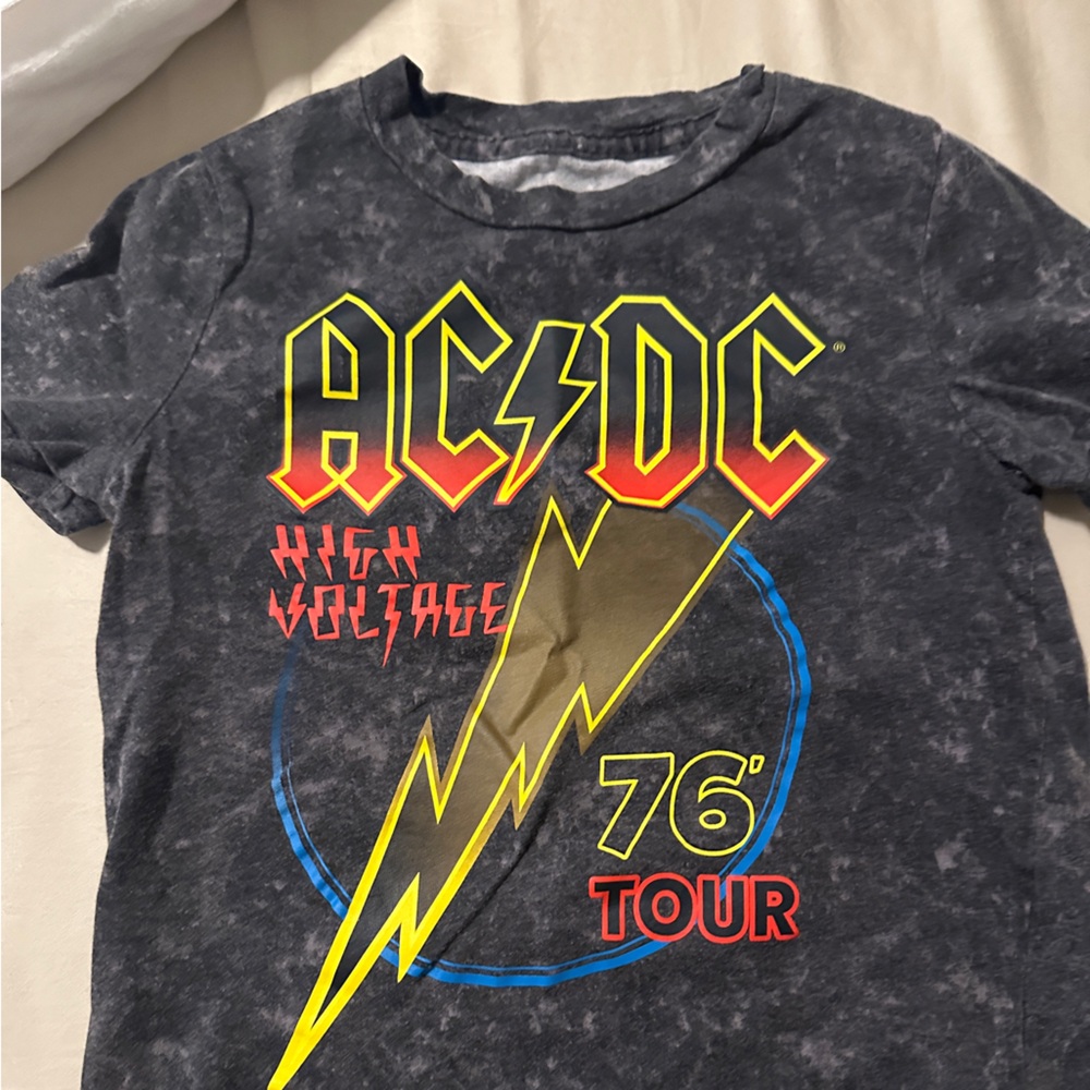 AC/DC High Voltage Kids Tee - Black and Yellow